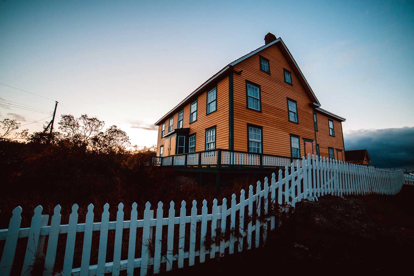 Cercado de la propiedad de la casa
