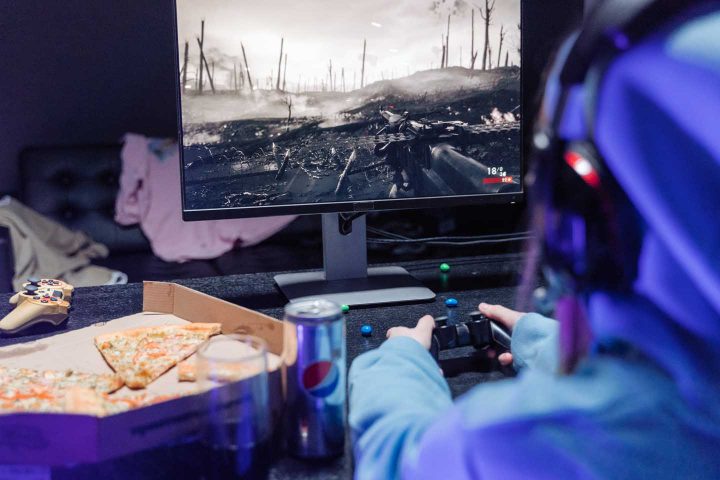Una persona adicta a los videojuegos